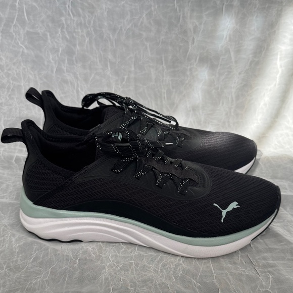 Puma Men's Black and White Sneakers - Picture 1 of 5